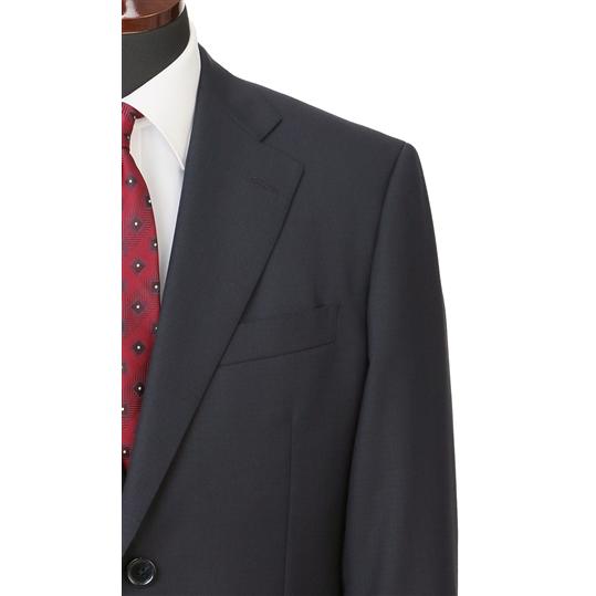 【洋服の青山】秋冬用 ネイビー系 スタンダードスーツ【キング】【ツーパンツ】【Plastics Smart】 REGALの画像