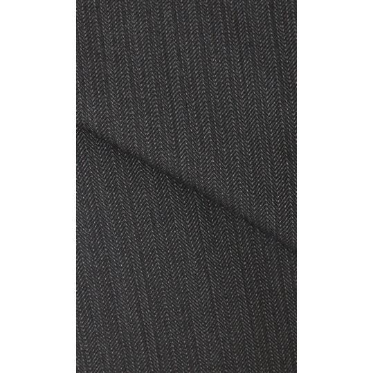【洋服の青山】大きいサイズ ツーパンツ スーツ メンズ ゆったり 秋冬用 グレー ストライプ シングル 2ボタン サイドベンツ 総裏 ツータック アジャスターの画像