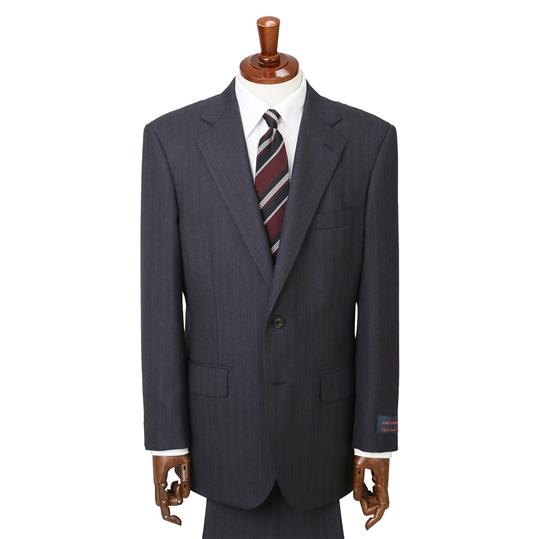 AOYAMA 秋冬用 ネイビー系 プレミアムスタンダードスーツ【CAVENDISH