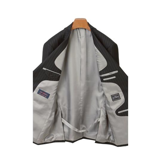 【洋服の青山】秋冬用 ブラック系 プレミアムスタンダードスーツ【CAVENDISH】 Savile Rowの画像