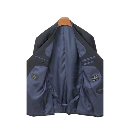 【洋服の青山】秋冬用 ネイビー系 プレミアムスタンダードスーツ【DORMEUIL】 Savile Rowの画像