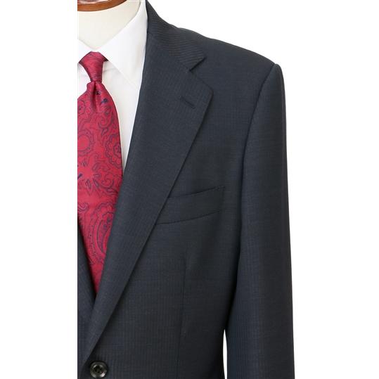 【洋服の青山】秋冬用 ネイビー系 プレミアムスタンダードスーツ【DORMEUIL】 Savile Rowの画像