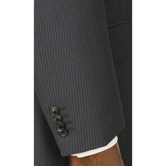 【洋服の青山】秋冬用 グレー系 プレミアムスタンダードスーツ【DORMEUIL】 Savile Rowの画像