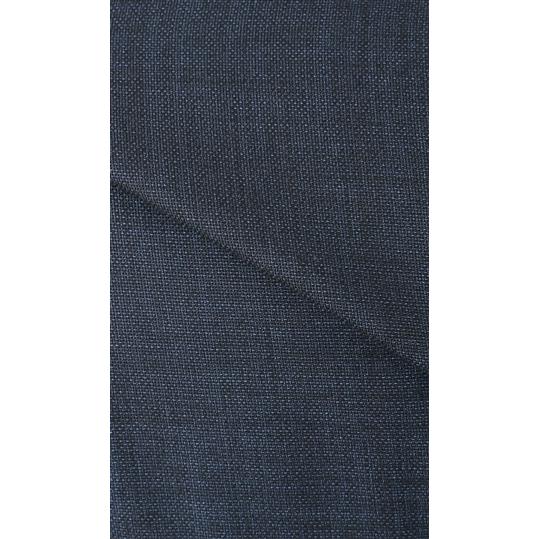 【洋服の青山】プレミアム スーツ メンズ スリム 秋冬用 ネイビー 紺 織柄 シングル 2ボタン サイドベンツ 総裏 ノータック 耐久性 軽い 軽量 ビジネス オフィスの画像