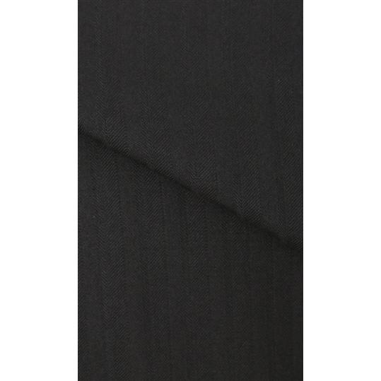【洋服の青山】プレミアム スーツ メンズ スリム 秋冬 ブラック 黒 ストライプ シングル 2ボタン サイドベンツ 総裏 ノータック ウール カシミヤ 軽い ビジネスの画像