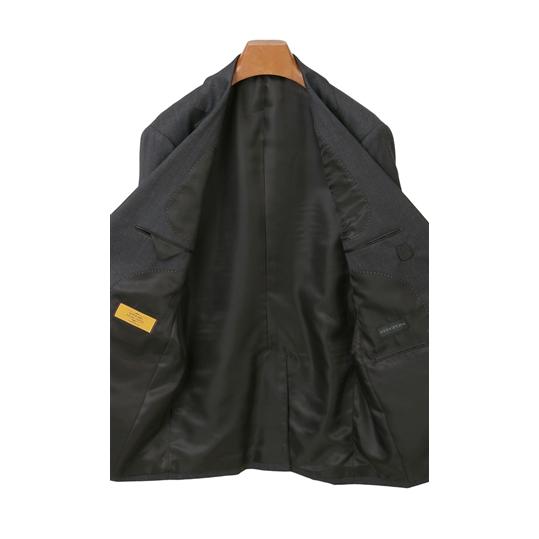 【洋服の青山】【ツーパンツ】メンズ スーツ 秋冬用 グレー系 プレミアム スタイリッシュ 最高級 ウール100% ストレッチ ビジネス オフィス 通勤 男性 紳士服の画像