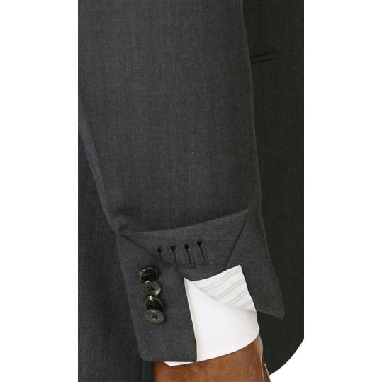 【洋服の青山】【ツーパンツ】メンズ スーツ 秋冬用 グレー系 プレミアム スタイリッシュ 最高級 ウール100% ストレッチ ビジネス オフィス 通勤 男性 紳士服の画像