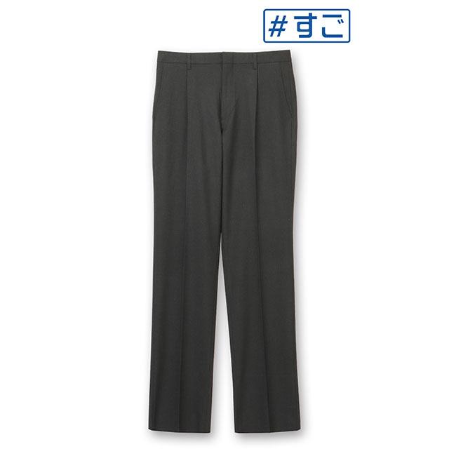 AOYAMA 【洋服の青山】スラックス メンズ ゆったり 春夏 グレー 灰色