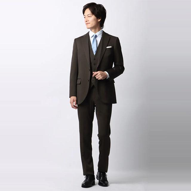 AOYAMA 【洋服の青山】スリーピース ベスト付き スーツ メンズ スリム