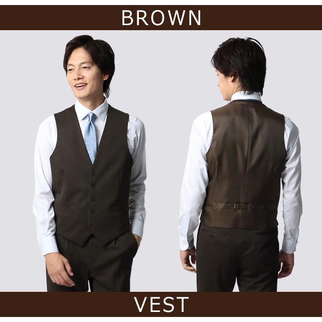 AOYAMA 【洋服の青山】スリーピース ベスト付き スーツ メンズ スリム