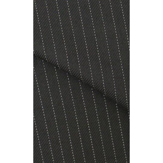 【洋服の青山】秋冬 ブラック系 プレミアムスタンダードスーツ【CAVENDISH】 【ジャケット】 2ボタン 総裏 本台場 脇当て 重ねボタン サイドベンツの画像