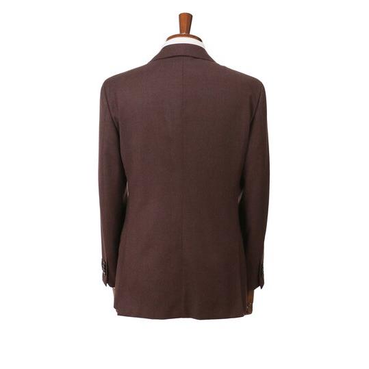 【洋服の青山】プレミアム ウール100% スーツ メンズ スリム 秋冬 エンジ 2ボタン 総裏 サイドベンツ ストレッチ 動きやすい 静電気防止 ビジネス 会議 商談の画像