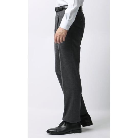 【洋服の青山】プレミアム ウール混 スーツ メンズ スリム 秋冬 グレー 灰色 ストレッチ 動きやすい ビジネス オフィス 出張 営業 通勤 仕事 卒業式の画像