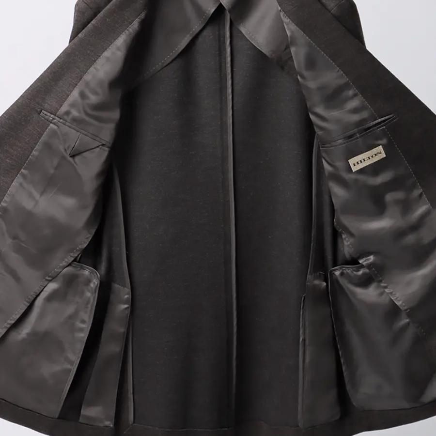 【洋服の青山】プレミアム ウール混 スーツ メンズ スリム 秋冬 ブラウン 茶色 ストレッチ 動きやすい ビジネス オフィス 出張 営業 通勤 仕事 卒業式の画像