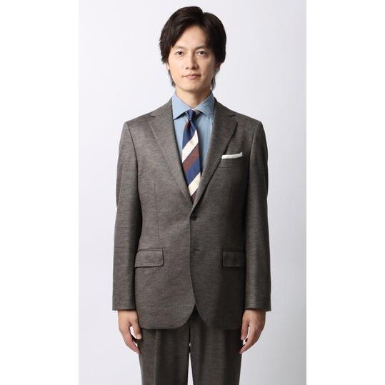【洋服の青山】プレミアム ウール混 スーツ メンズ スリム 秋冬 ベージュ ストレッチ 動きやすい ビジネス オフィス 出張 営業 通勤 仕事 卒業式の画像