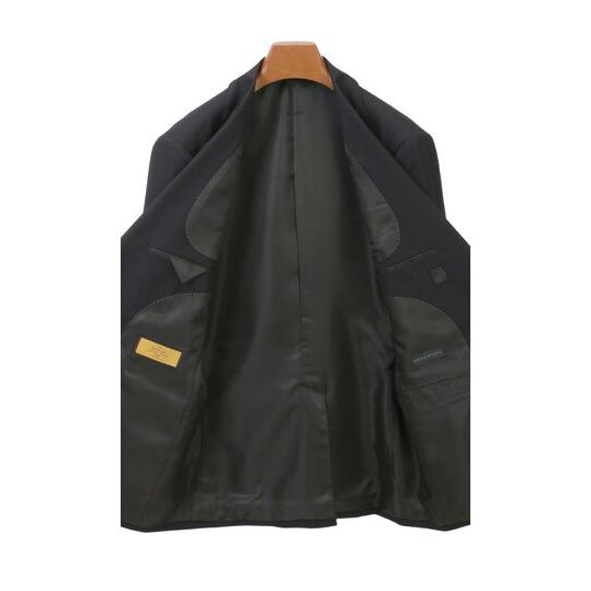 【洋服の青山】秋冬 ブラック系 プレミアムスタイリッシュスーツ【ツーパンツ】【Super100’s】 【ジャケット】 2ボタン 総裏 本台場 脇当て ペン差しポケットの画像