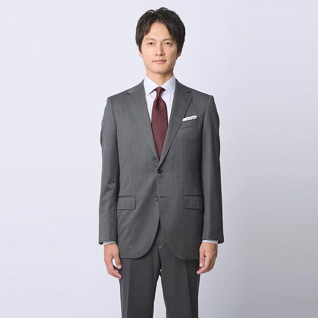 AOYAMA 【洋服の青山】プレミアム ウール100% 2パンツ スーツ メンズ