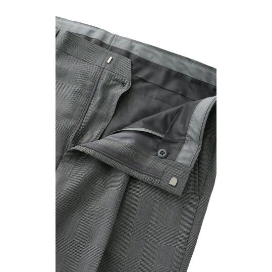 AOYAMA 【洋服の青山】涼しい ワンタック アジャスター スラックス