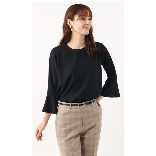 AOYAMA 【洋服の青山】オールシーズン用 ネイビー系 フレアスリーブ