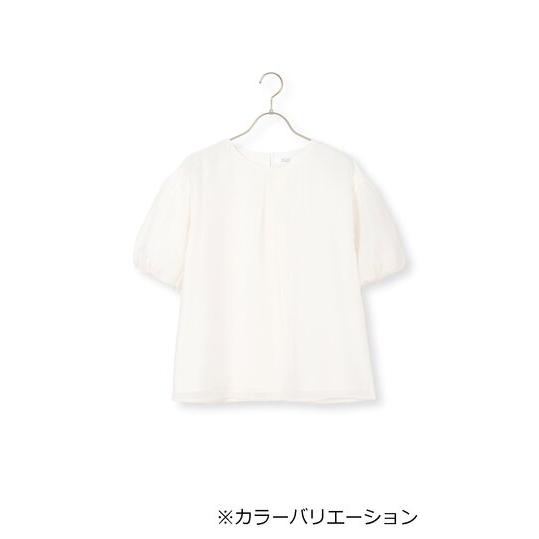 AOYAMA 【洋服の青山】春夏 グリーン系 パフスリーブシアーブラウス【5