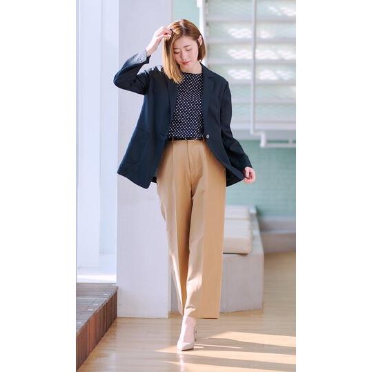 AOYAMA 【洋服の青山】ブラウス 袖フリル 半袖 レディース 春夏