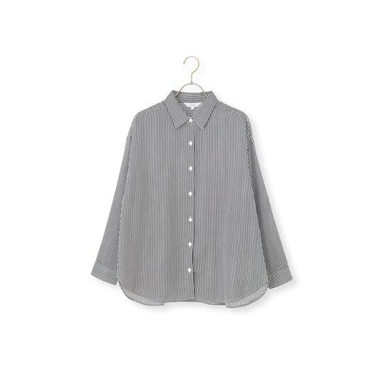 AOYAMA 【洋服の青山】ストライプブラウス ブラウス 長袖 レディース