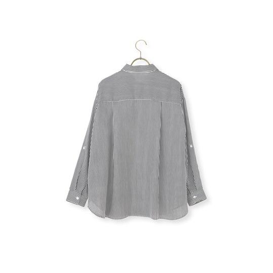 AOYAMA 【洋服の青山】ストライプブラウス ブラウス 長袖 レディース