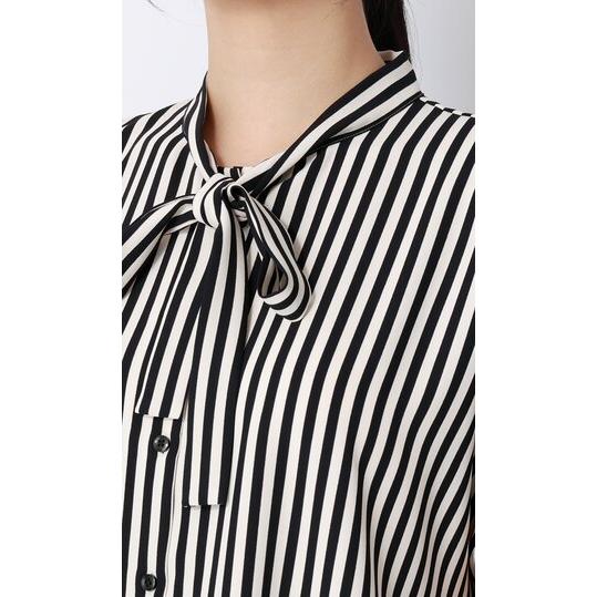 AOYAMA 【洋服の青山】ボウタイ ひんやり ブラウス 半袖 レディース 春