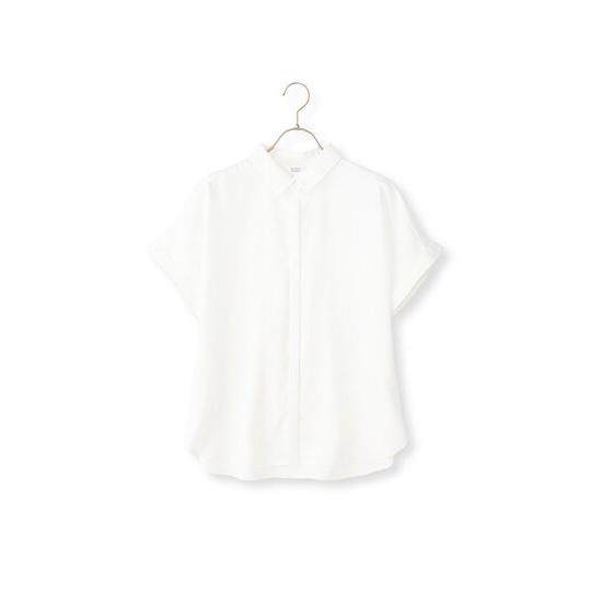 AOYAMA 【洋服の青山】レディース 半袖 夏 シャツカラーブラウス