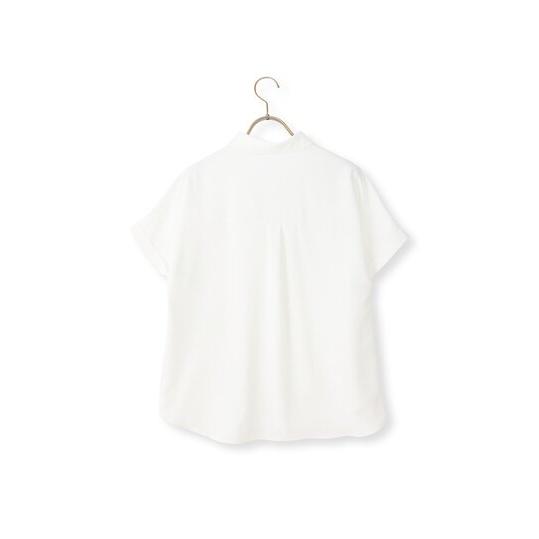 AOYAMA 【洋服の青山】レディース 半袖 夏 シャツカラーブラウス