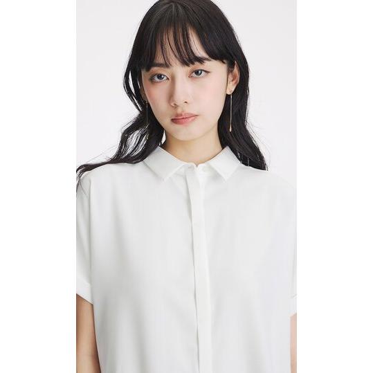 AOYAMA 【洋服の青山】レディース 半袖 夏 シャツカラーブラウス