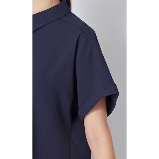 AOYAMA 【洋服の青山】レディース 半袖 夏 シャツカラーブラウス