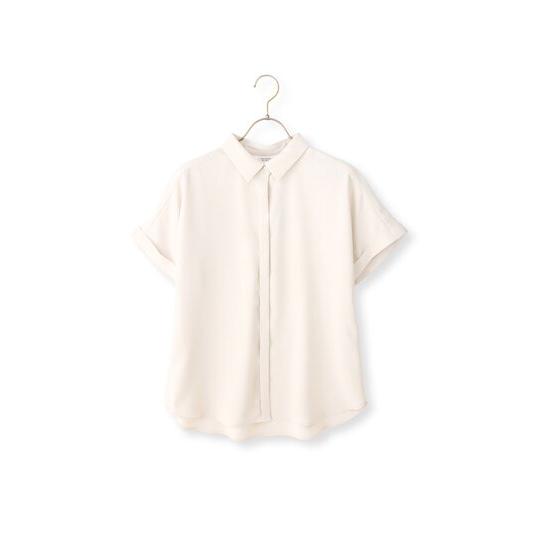 AOYAMA 【洋服の青山】レディース 半袖 夏 シャツカラーブラウス