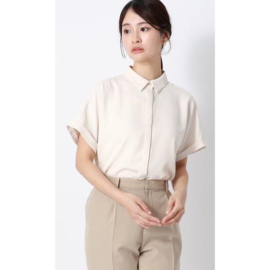 AOYAMA 【洋服の青山】レディース 半袖 夏 シャツカラーブラウス