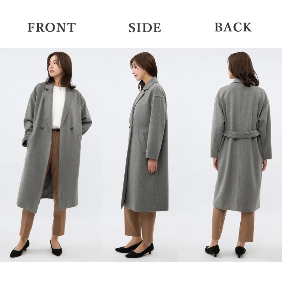 AOYAMA 【洋服の青山】ダブルチェスターコート レディース 秋冬用