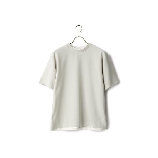 洋服の青山】Tシャツ メンズ 半袖 大きいサイズ 春夏 グレー リップル 