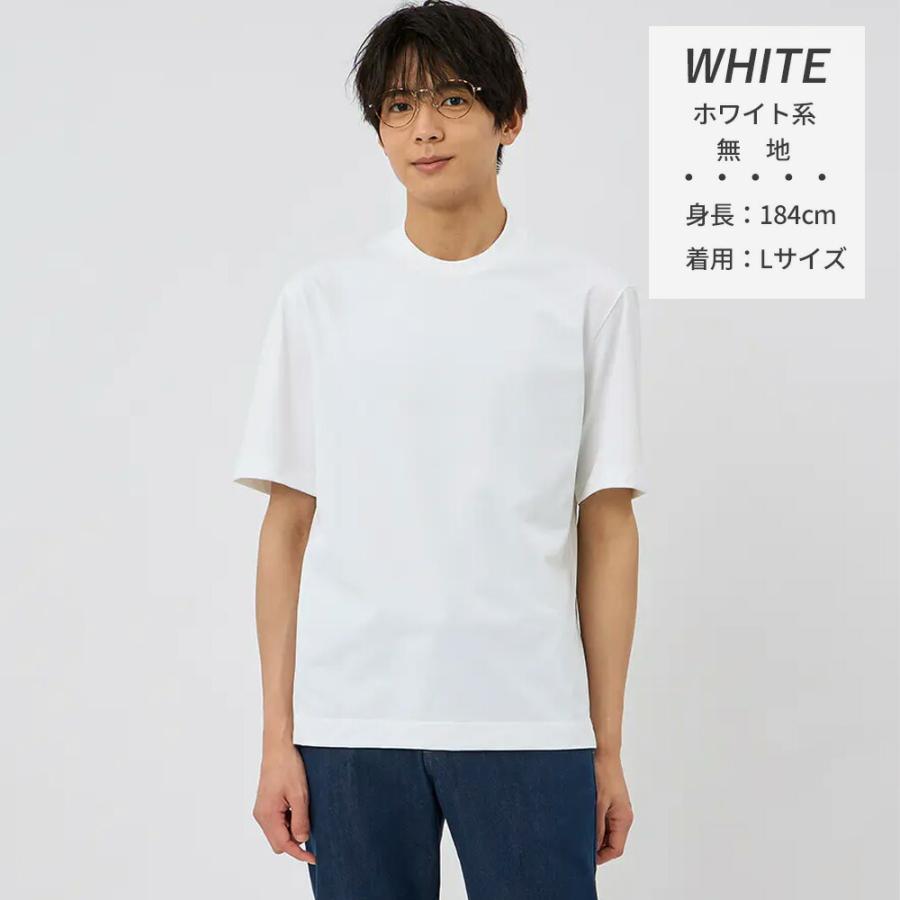 AOYAMA 【洋服の青山】透けない Tシャツ メンズ ホワイト 白無地 春夏