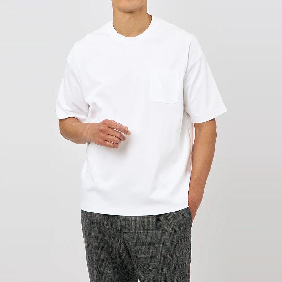 AOYAMA 【洋服の青山】綿100％ Tシャツ メンズ 半袖 春夏 ホワイト 白