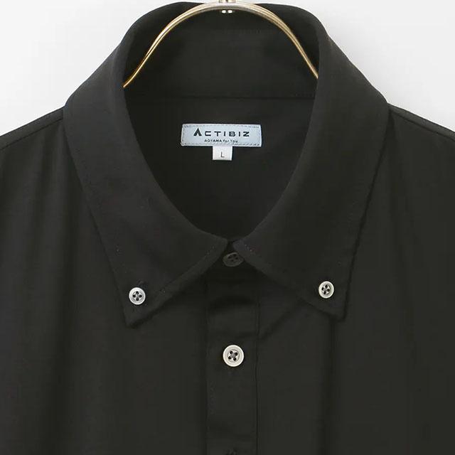 AOYAMA 【洋服の青山】冷たい ポロシャツ 半袖 メンズ 春夏 ボタン