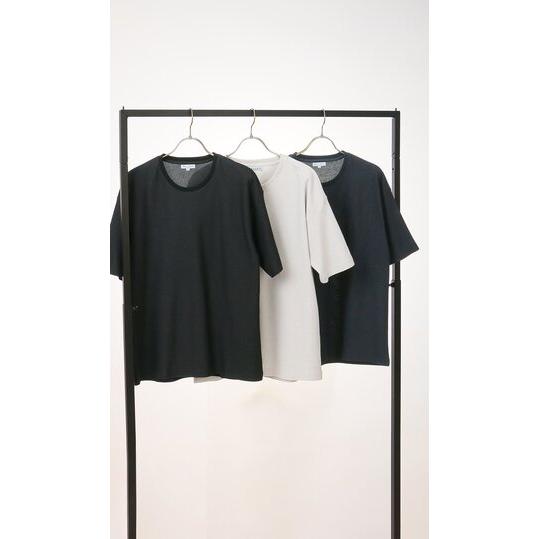 AOYAMA 【洋服の青山】Tシャツ メンズ 春夏用 ホワイト 白 ハニカム