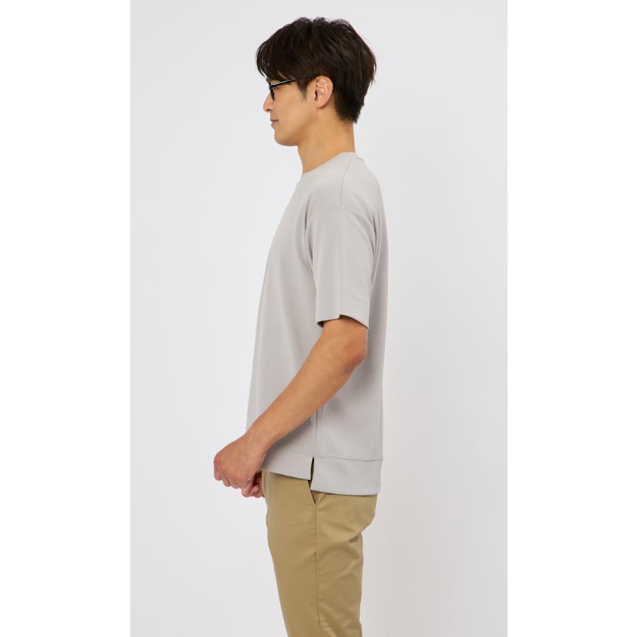 AOYAMA 【洋服の青山】Tシャツ 半袖 メンズ 春夏 グレー 無地 クルー