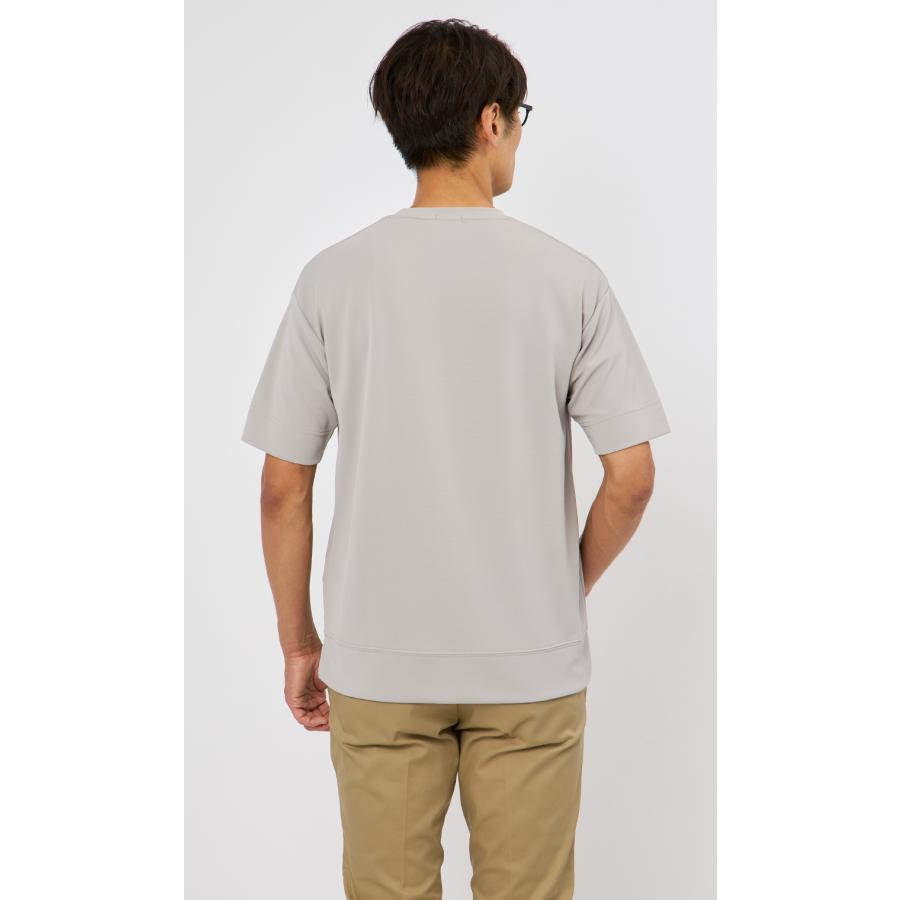 AOYAMA 【洋服の青山】Tシャツ 半袖 メンズ 春夏 グレー 無地 クルー