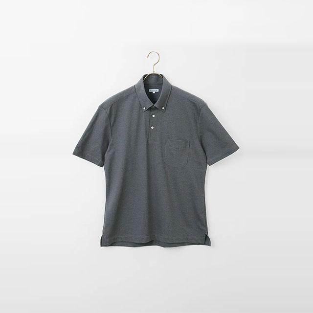 AOYAMA 【洋服の青山】ポロシャツ 半袖 メンズ 春夏 チャコールグレー