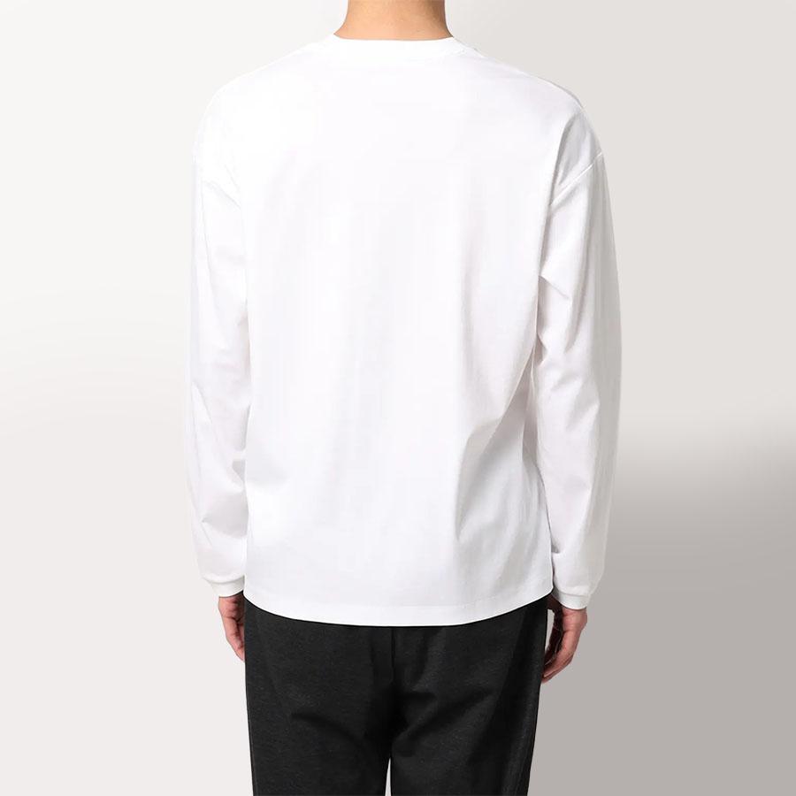 AOYAMA 【洋服の青山】ロングTシャツ 長袖 メンズ 春夏秋冬 ホワイト