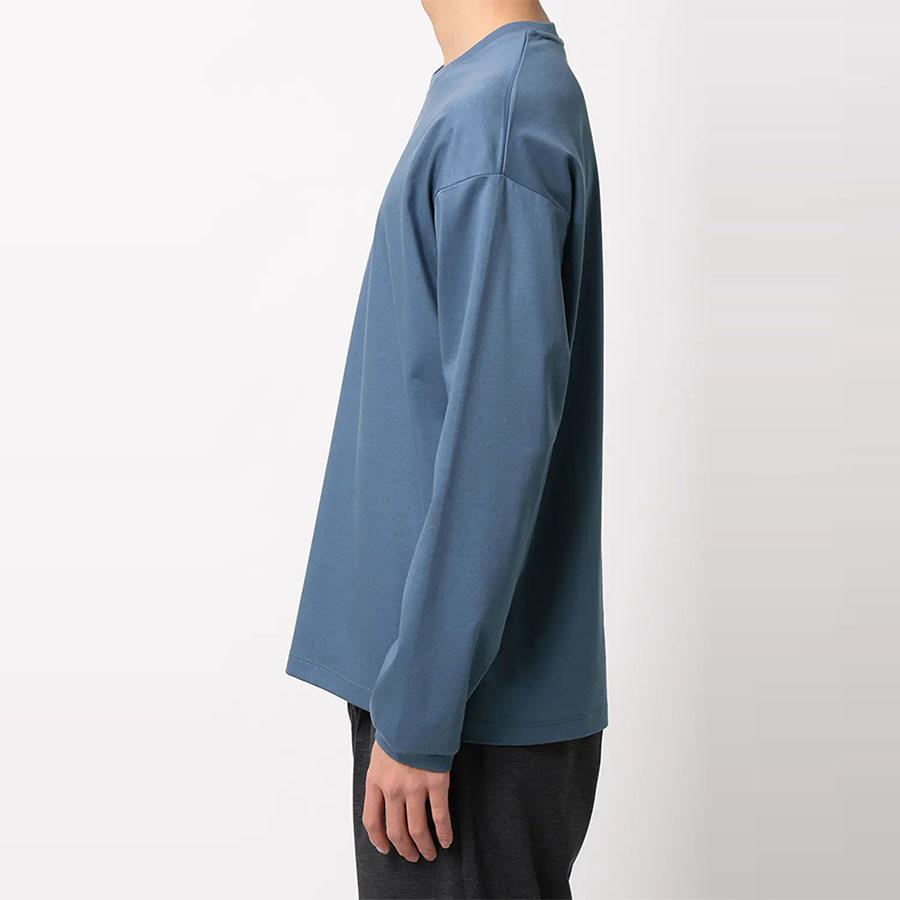 AOYAMA 【洋服の青山】ロングTシャツ 長袖 メンズ 春夏秋冬 ブルー