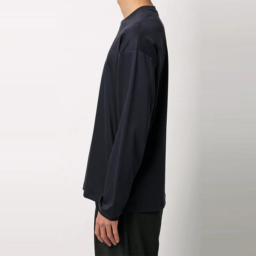 AOYAMA 【洋服の青山】ロングTシャツ 長袖 メンズ 春夏秋冬 ネイビー