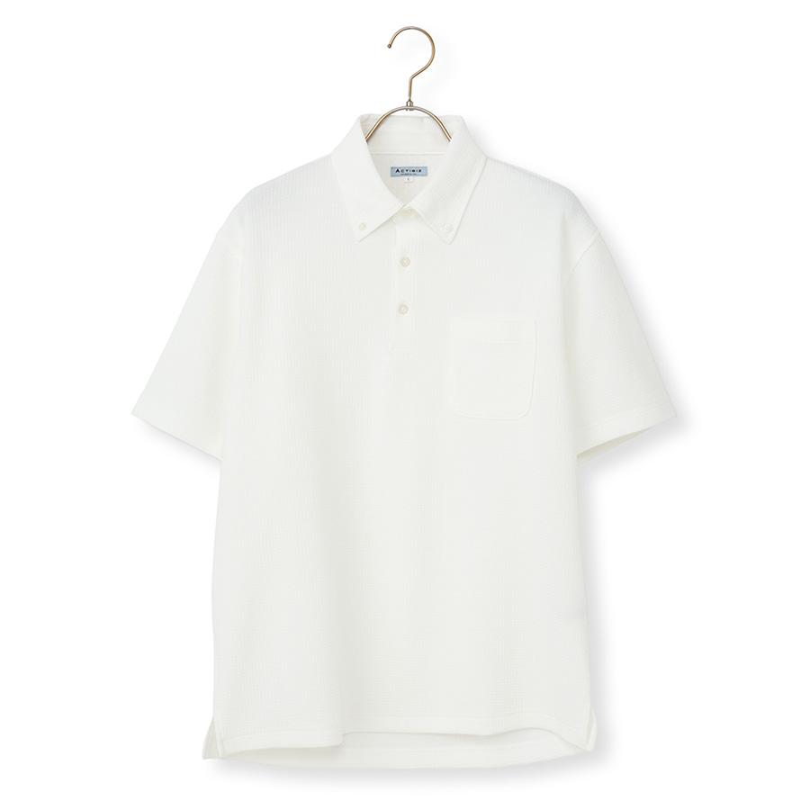 AOYAMA 【洋服の青山】ポロシャツ メンズ 半袖 盛夏 夏用 ホワイト 白