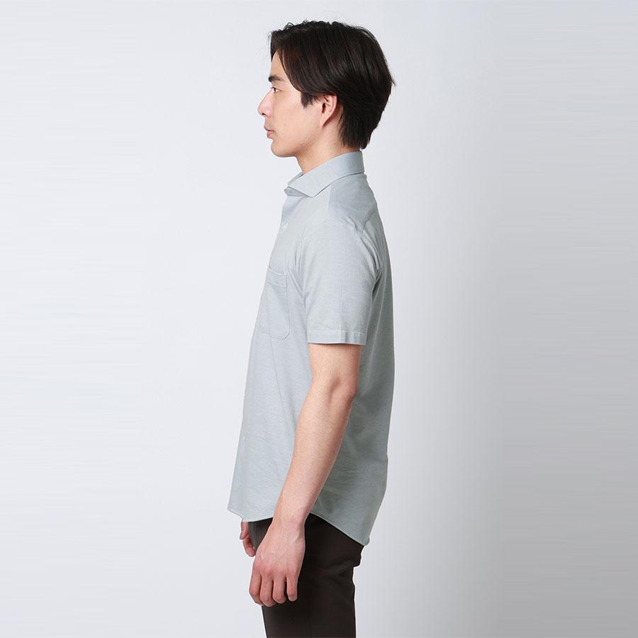 AOYAMA 【洋服の青山】盛夏 グレー系 サラッとポロシャツ【涼
