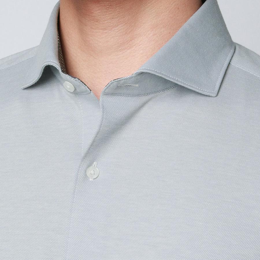 AOYAMA 【洋服の青山】盛夏 グレー系 サラッとポロシャツ【涼