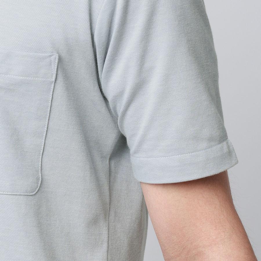 AOYAMA 【洋服の青山】盛夏 グレー系 サラッとポロシャツ【涼